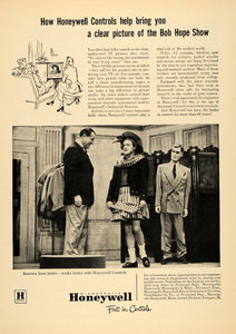 1952 Ad Honeywell Controls TV Reception Bob Hope Show - ORIGINAL TCE2