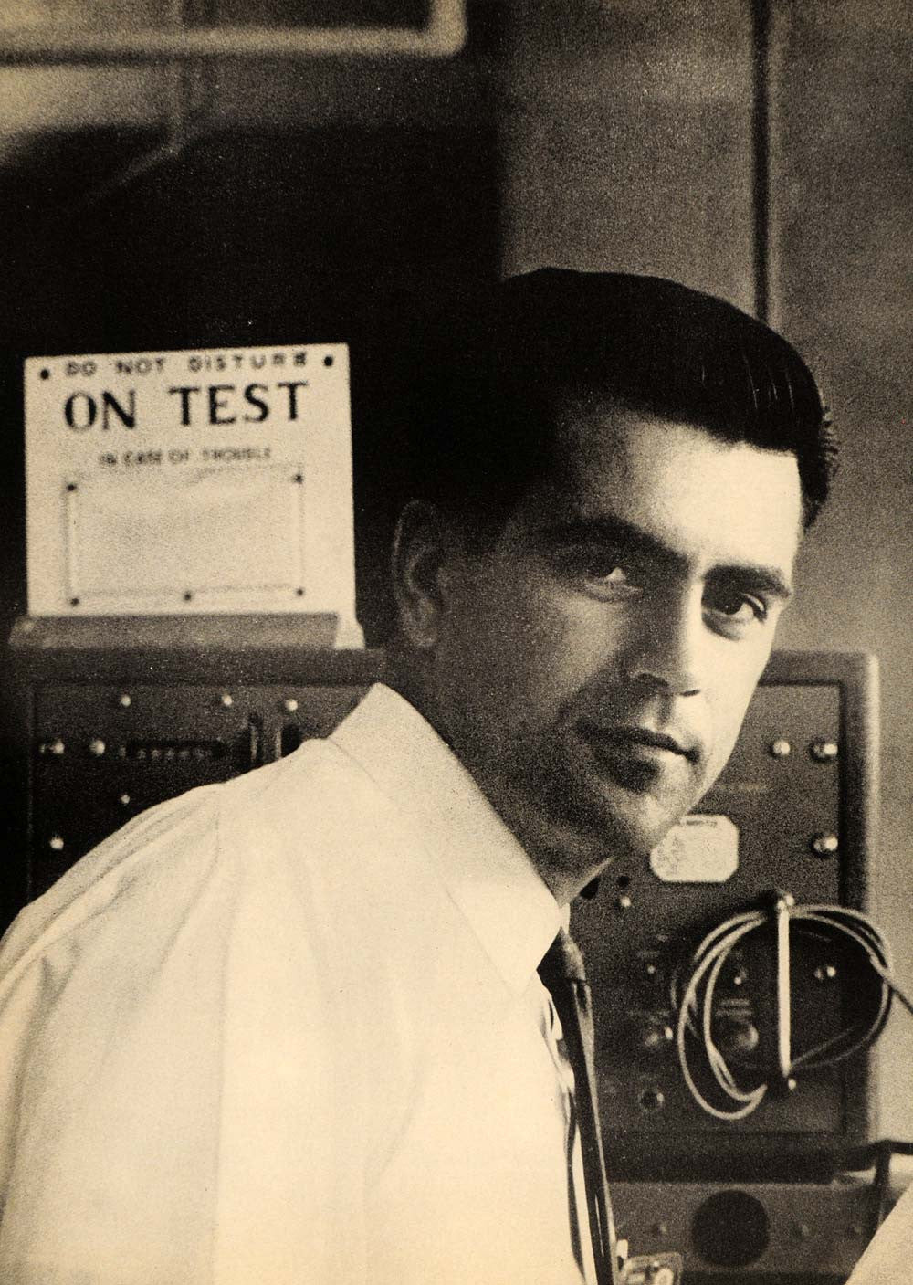 1961 Ad IBM Computer Harley A Cloud Penn State Close-Up - ORIGINAL TCE2