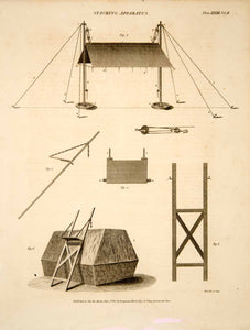 1807 Copper Engraving Hay Stacking Stage Farming Machinery Agriculture Tool TCF2