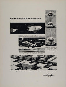 1964 Ad Douglas Aircraft DC-9 NASA Jets Space Center - ORIGINAL ADVERTISING TDC1