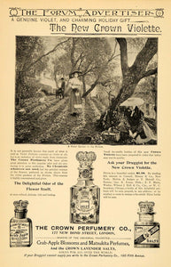 1895 Ad Crown Perfumery Violette Crab-Apple Matsukita - ORIGINAL TFO1