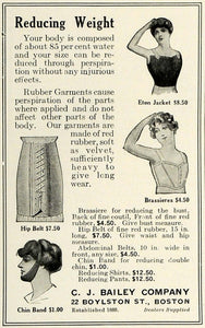 1919 Ad C. J. Bailey Eton Jacket Chin Band Weight Loss - ORIGINAL THB1
