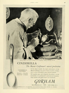 1926 Ad Fred E Coppage Gorham Silver Cinderella Tea Pot - ORIGINAL THB1