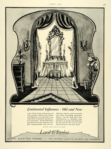 1926 Ad Lord Taylor Joseph B. Platt Continental Decor - ORIGINAL THB1