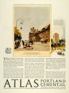 1926 Ad Atlas Portland Cement Golden Gate Museum CA - ORIGINAL ADVERTISING THB1