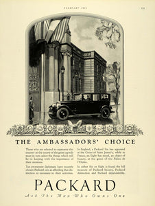 1926 Ad Antique Packard Six 8 Cars Ambassadors' Choice - ORIGINAL THB1