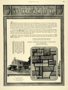 1926 Ad Indiana Limestone Martin Benson Home Indiana - ORIGINAL ADVERTISING THB1