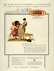 1926 Ad Du Pont Duco Furniture Finish Howard Renwick - ORIGINAL ADVERTISING THB1