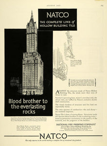 1927 Ad Natco National Fire Proofing Sherry Netherland - ORIGINAL THB1