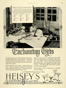 1927 Ad A. H. Heisey Glassware Home Decor Christmas - ORIGINAL ADVERTISING THB1