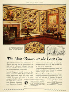 1927 Ad Wall paper Chamberlain Pattern Home Wall Decor - ORIGINAL THB1