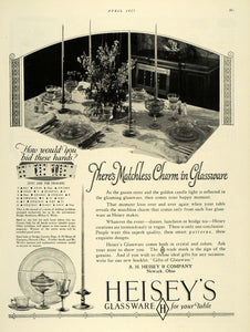 1927 Ad Heisey's Glassware Table Home Decor Decorative - ORIGINAL THB1