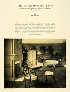 1925 Article Metropolitan Art Museum Architecture Rooms - ORIGINAL THB1