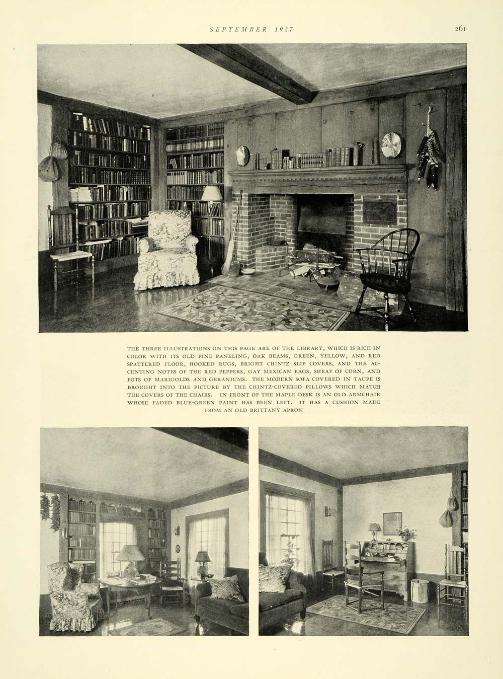 1927 Article Leslie D. Hawkridge Home Massachusetts - ORIGINAL THB1