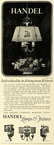 1924 Ad Handel Lamps Lighting Fixtures Home Decor Conn. - ORIGINAL THB1