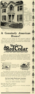 1925 Ad Western Red Cedar Lumber KBC Smith Home NY - ORIGINAL ADVERTISING THB1
