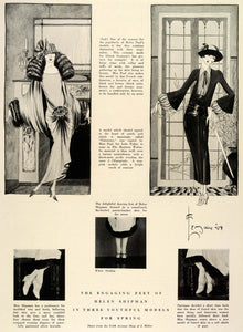 1924 Print Helen Shipman Model Valentino Lola Fisher Fashion Business Widow THM