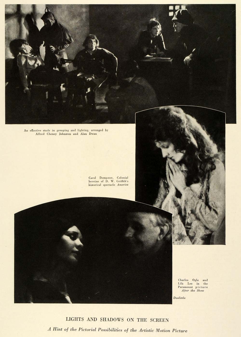 1924 Print Alan Dwan Carol Dempster Alfred Johnston Motion Picture Paramount THM