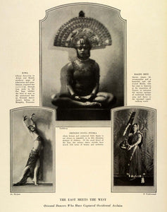 1924 Print Kyra Dancing Dancer Musical Instrument Nyota Inyoka Ragini Devi THM
