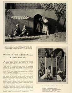 1924 Print Hindu Film Hazeltine Taylor Philip Pratt Movie Play Institute THM