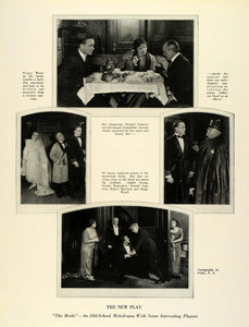 1924 Print Peggy Wood Bride Play Actors Gottschalk Isabel Irving Jefferson THM