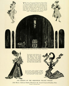 1924 Print Greenwich Village Follies Broadway Play Liszt Ballet Dancers THM