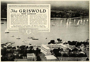 1924 Ad Griswold Resort New London Connecticut Shenecossett Country Club THM