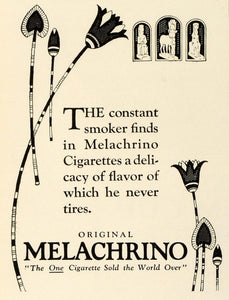 1924 Ad Melachrino Cigarettes Tobacco Smoker Smoking THM