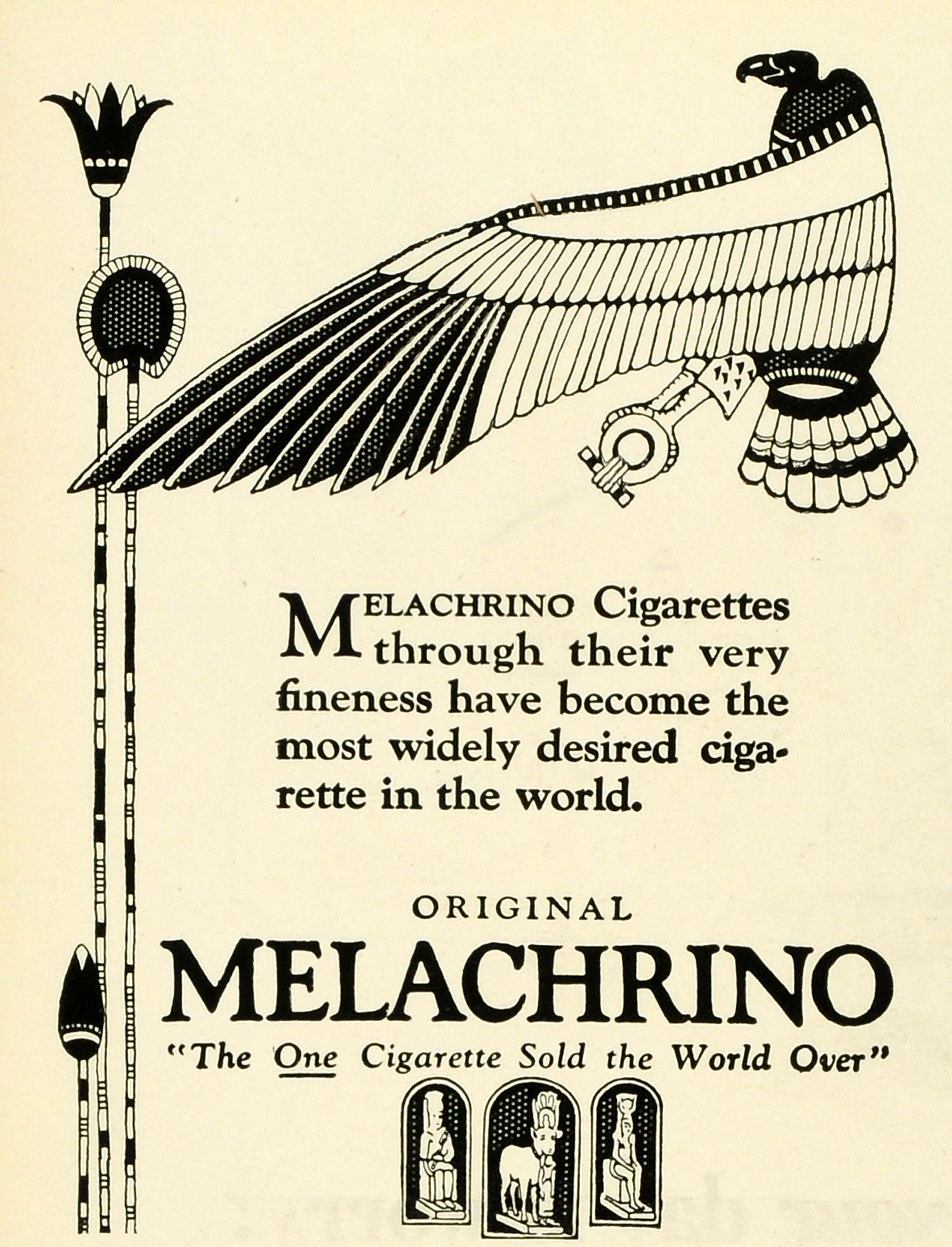 1924 Ad Smoke Melachrino Tobacco Cigarettes Smoking THM