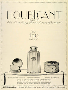 1924 Ad Paris France French Perfume Houbigant Face Powder Makeup Cosmetics THM