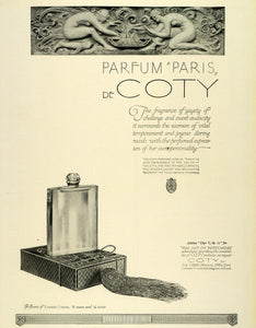 1924 Ad Coty Parisian French Perfume Bottle Perfumers Parfum Fragrance THM