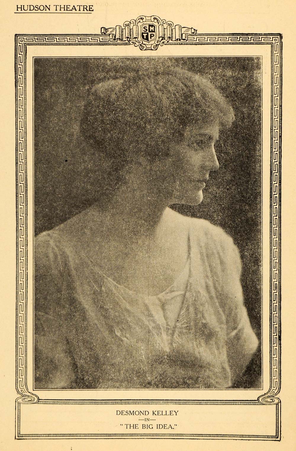 1914 Ad Desmond Kelley Portrait Actress Big Idea Stage ORIGINAL HISTORIC THR1