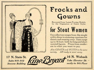 1920 Ad Lane Bryant Frock Gown Stout Women Clothing