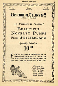 1924 Ad Shoe Pumps Switzerland Fashion Suede High Heels - ORIGINAL THR1