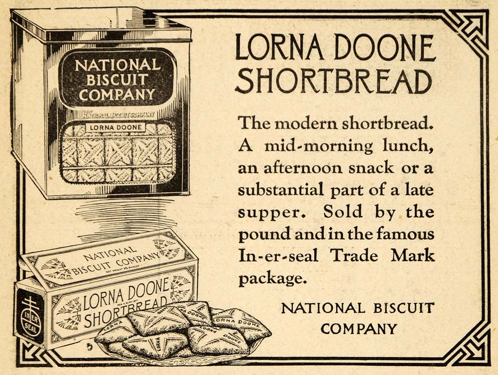 1920 Ad Lorna Doone Shortbread National Biscuit Snack - ORIGINAL THR1
