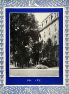 1929 Print Uni Hall University Chicago Urbana Champaign Milton Marx TIL1