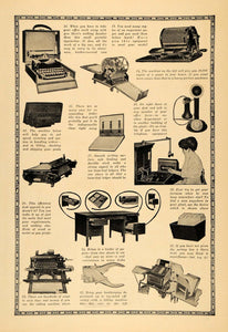 1917 Print Better Day's Work Antique Business Equipment ORIGINAL HISTORIC TIN2