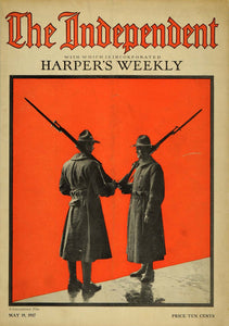 1917 May Cover Independent Harpers Weekly Bayonet Guns - ORIGINAL TIN2