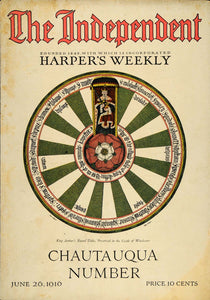 1916 Cover Chautauqua Number King Arthur Round Table - ORIGINAL TIN2 - Period Paper
