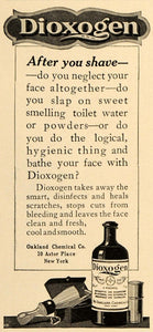 1916 Ad Dioxogen After Shave Oakland Chemical Company - ORIGINAL TIN2