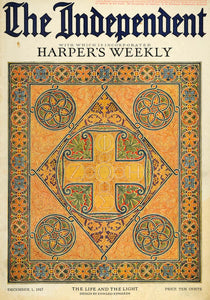 1917 Cover Independent Harper Weekly Life Light Edwards - ORIGINAL TIN2