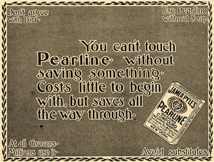 1899 Ad James Pyle's Pearline Washing Compound Laundry - ORIGINAL TIN4