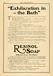 1911 Ad Resinol Chemical Co Soap Toilet Bath Products - ORIGINAL TIN4