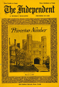 1909 Cover Independent Princeton Univ. Blair Archway - ORIGINAL TIN4