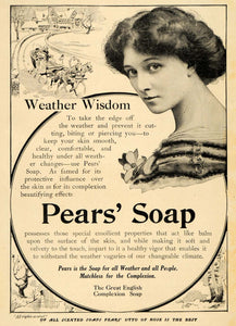 1913 Ad A & F Pears Co. Toilet Bath Soap Woman Fashion - ORIGINAL TIN5