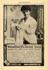 1904 Ad Andrew Jergens Cincinnati Ohio Woodbury's Facial Soap Dress Health TIN5