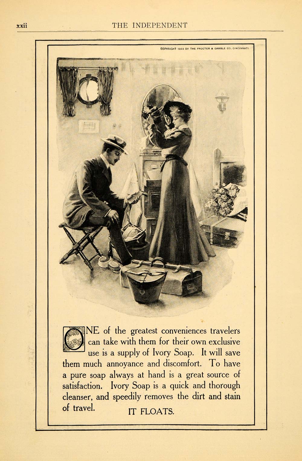 1903 Ad Procter & Gamble Co. Ivory Soap Vintage Fashion - ORIGINAL TIN5