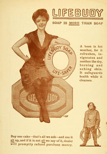1903 Ad Lever Fisherman Brothers Limited Fashion Lifebuoy Soap Skin TIN5