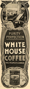 1904 Ad Dwinell-Wright Co. White House Coffee Beverage - ORIGINAL TIN5
