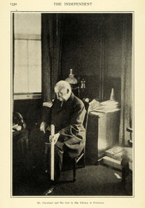 1906 Print US President Cleveland G. Princeton Library ORIGINAL HISTORIC TIN6